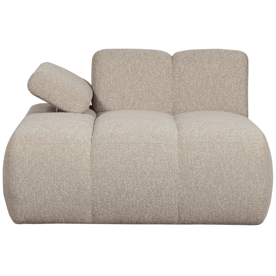 MOJO CHAISE LONGUE ELEMENT LINKS BOUCLE BEIGE MELANGE