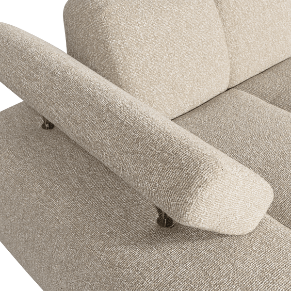 MOJO CHAISE LONGUE ELEMENT LINKS BOUCLE BEIGE MELANGE