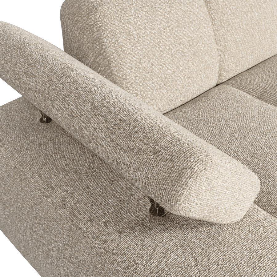 MOJO CHAISE LONGUE ELEMENT LINKS BOUCLE BEIGE MELANGE