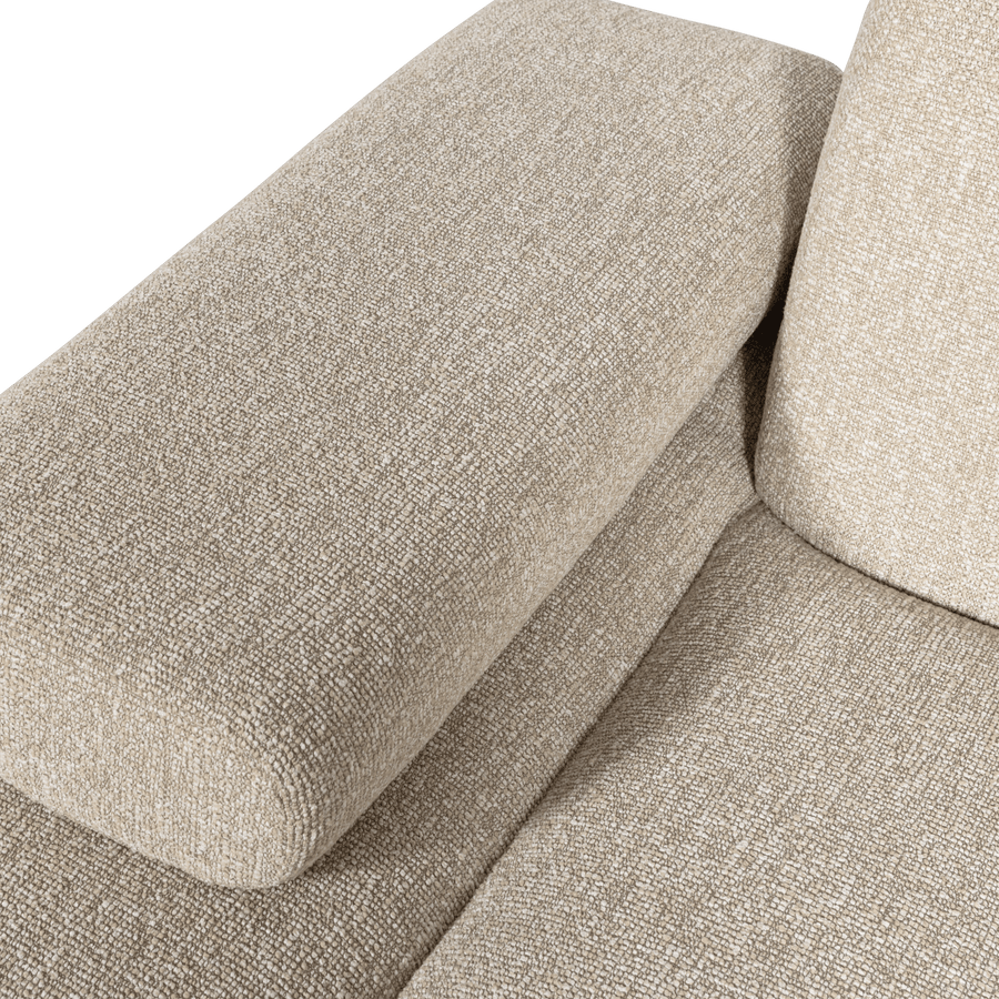 MOJO CHAISE LONGUE ELEMENT LINKS BOUCLE BEIGE MELANGE