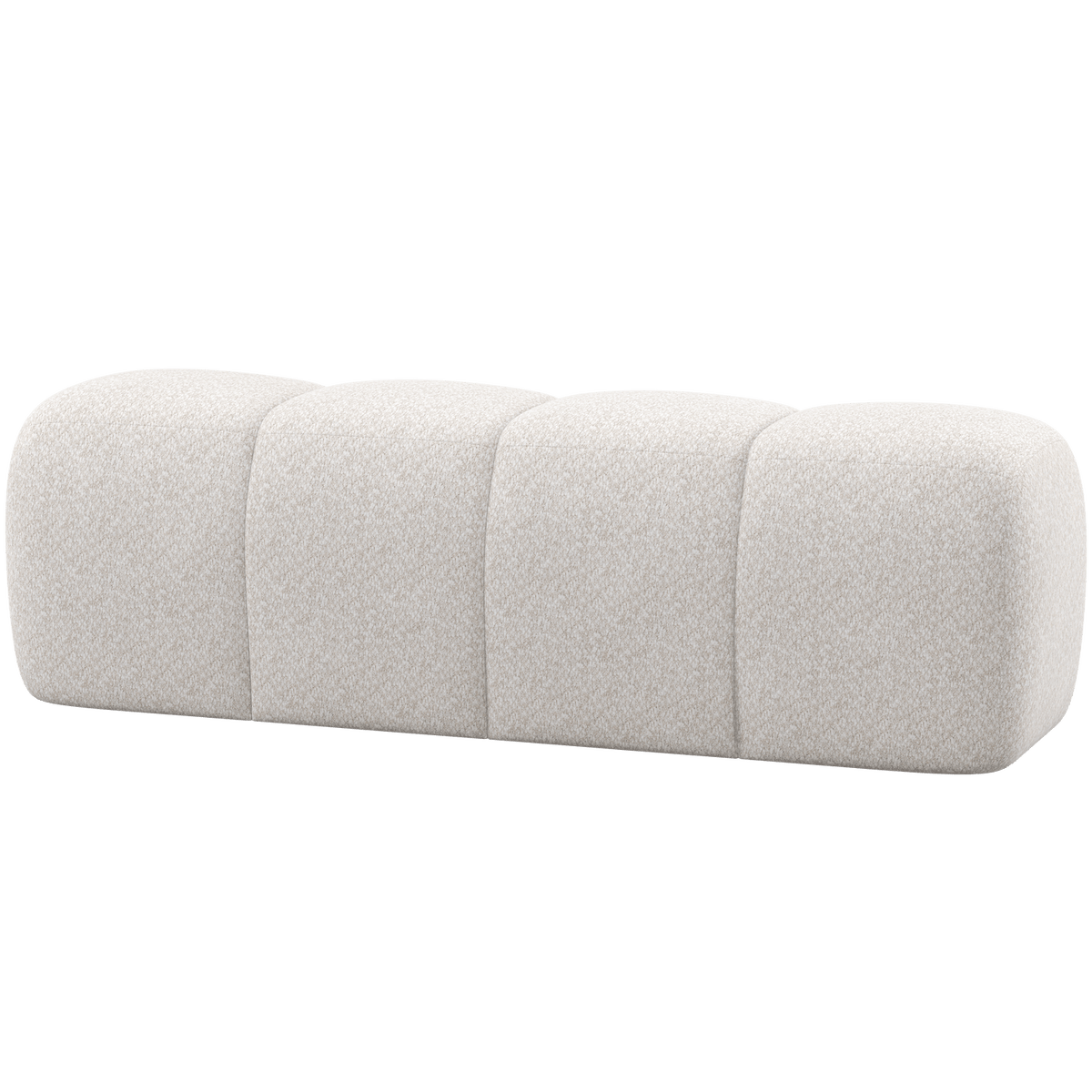 MOJO EETBANK 164 CM WOLLIG ECRU
