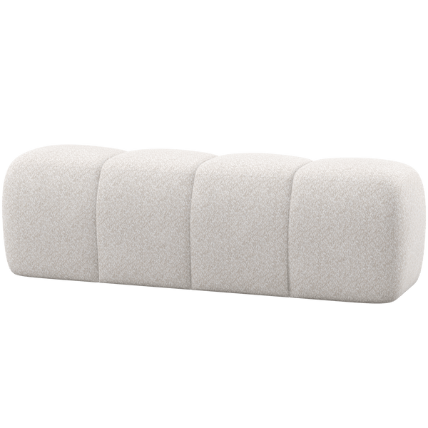 MOJO EETBANK 164 CM WOLLIG ECRU