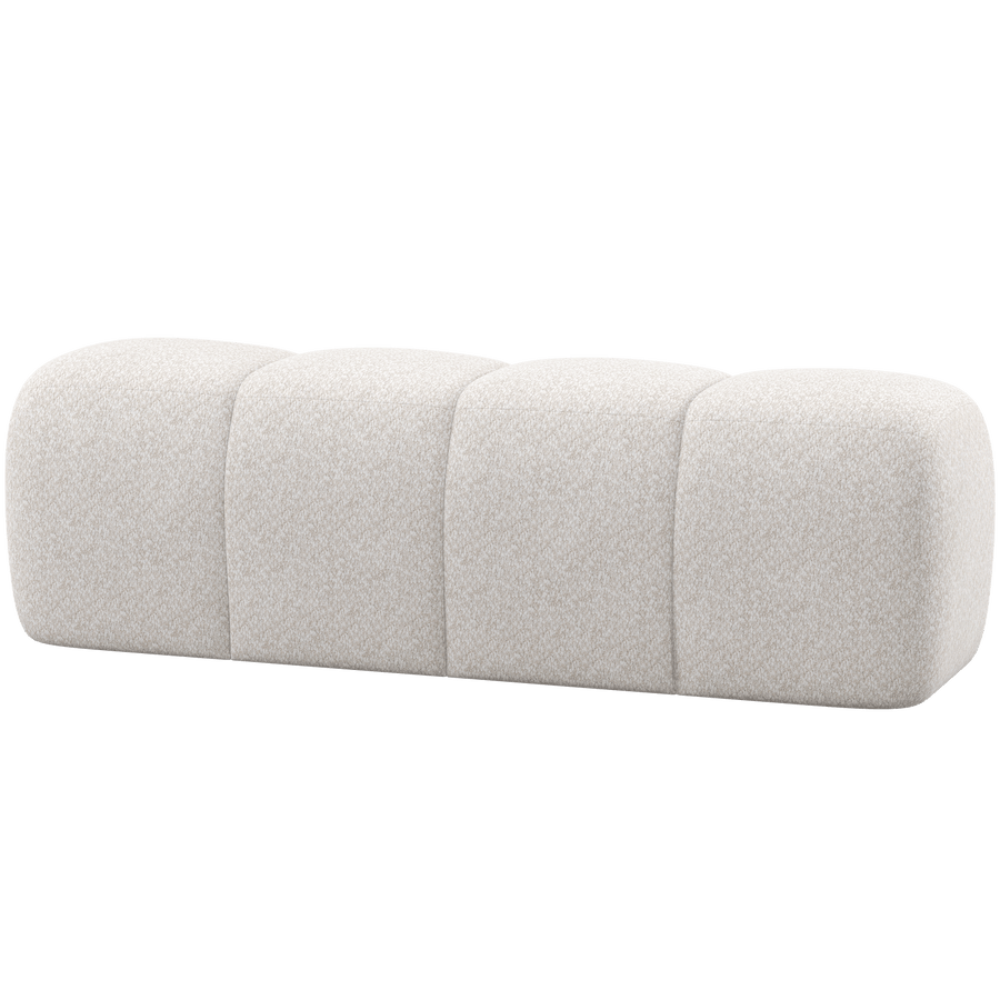 MOJO EETBANK 164 CM WOLLIG ECRU
