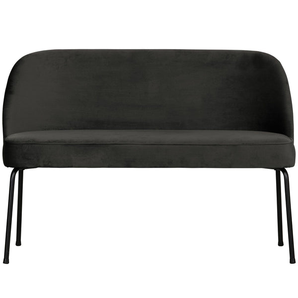 VOGUE EETBANK VELVET ZWART