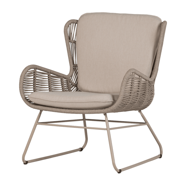 GRACE TUIN LOUNGESTOEL STAAL/TOUW ZAND