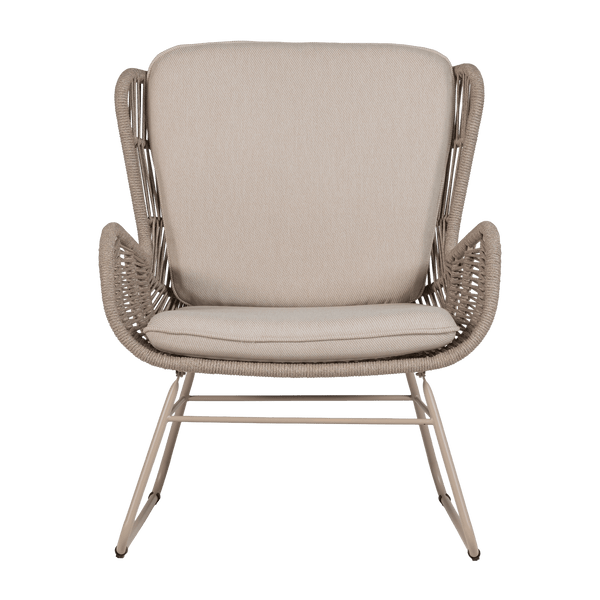 GRACE TUIN LOUNGESTOEL STAAL/TOUW ZAND