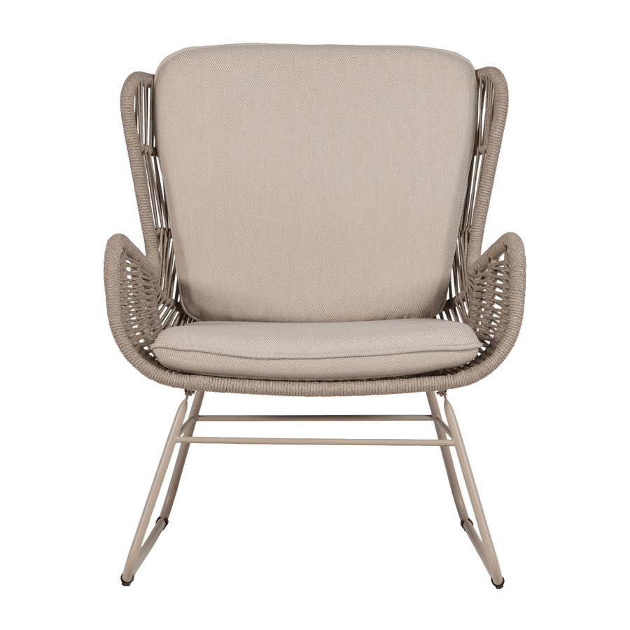 GRACE TUIN LOUNGESTOEL STAAL/TOUW ZAND