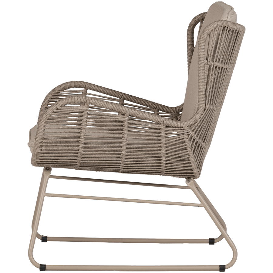 GRACE TUIN LOUNGESTOEL STAAL/TOUW ZAND