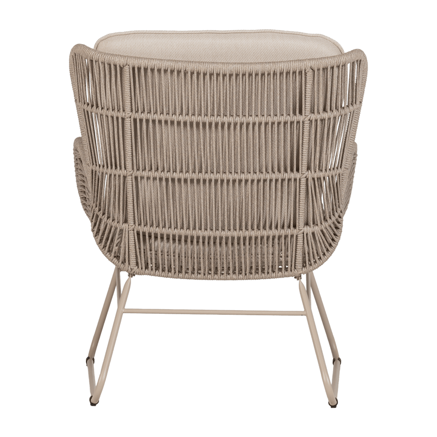 GRACE TUIN LOUNGESTOEL STAAL/TOUW ZAND