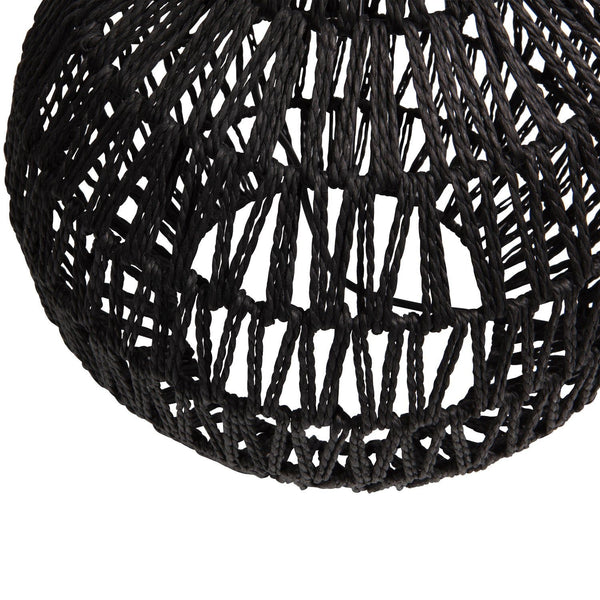 MACY TAFELLAMPVOET RATTAN LOOK ZWART