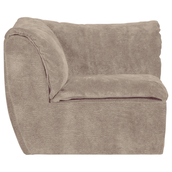 BAGGY HOEKELEMENT 3D CHENILLE ZAND