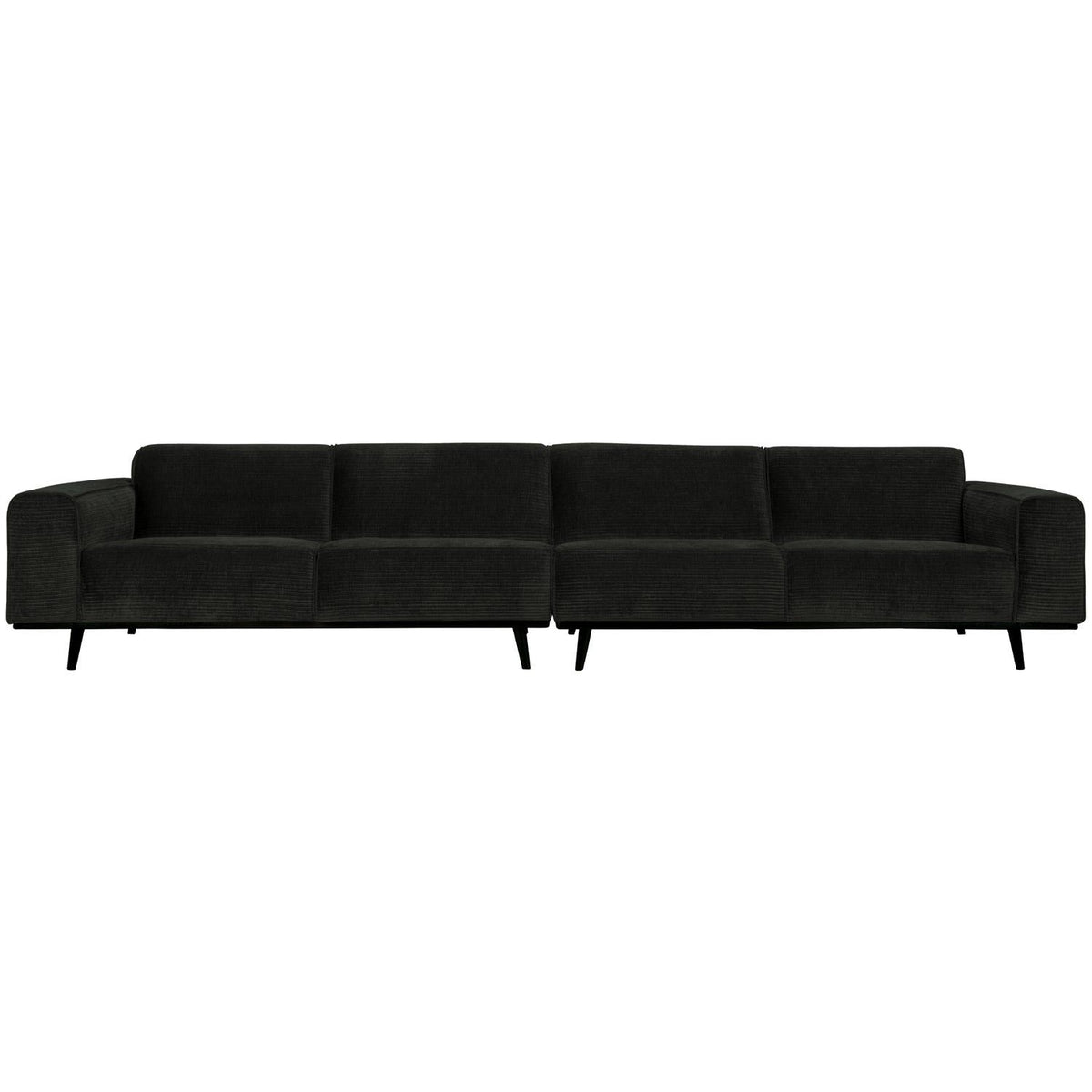STATEMENT XL 4-ZITS BANK 372 CM RIBSTOF GRAFIET