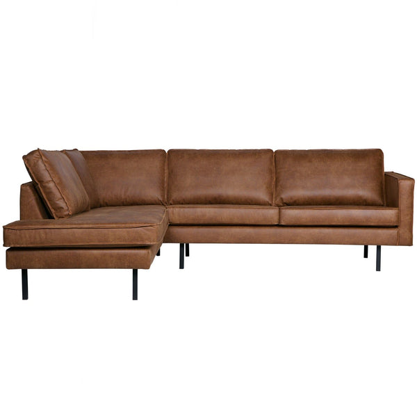 RODEO HOEKBANK LINKS ECOLEER COGNAC