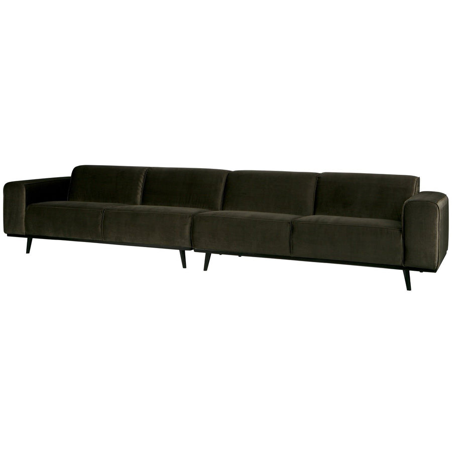 STATEMENT XL 4-ZITS BANK 372 CM VELVET WARMGROEN