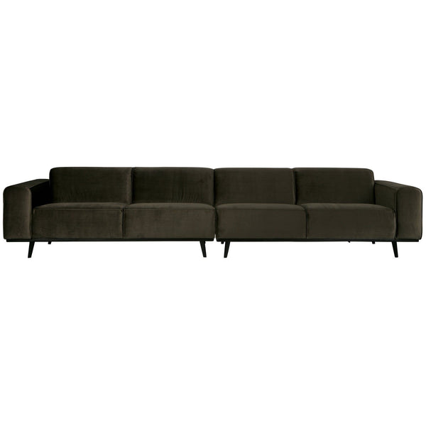 STATEMENT XL 4-ZITS BANK 372 CM VELVET WARMGROEN