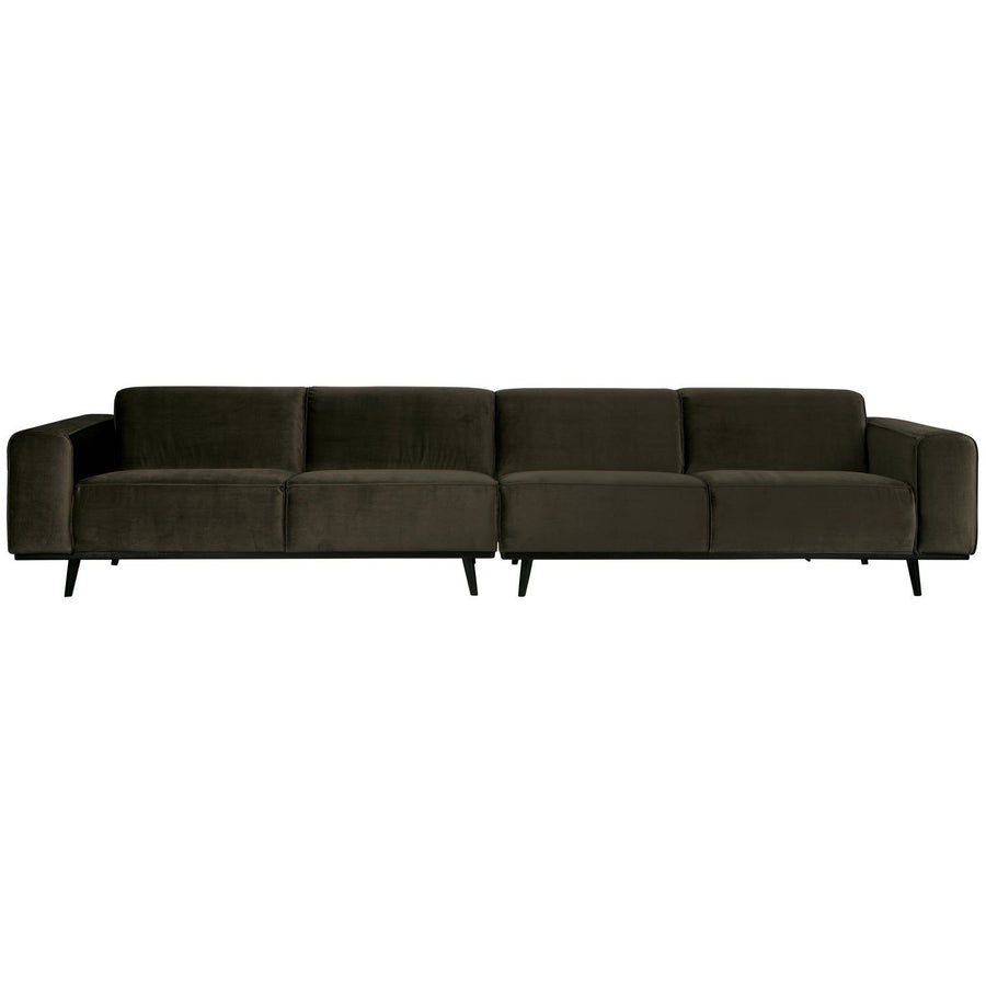STATEMENT XL 4-ZITS BANK 372 CM VELVET WARMGROEN