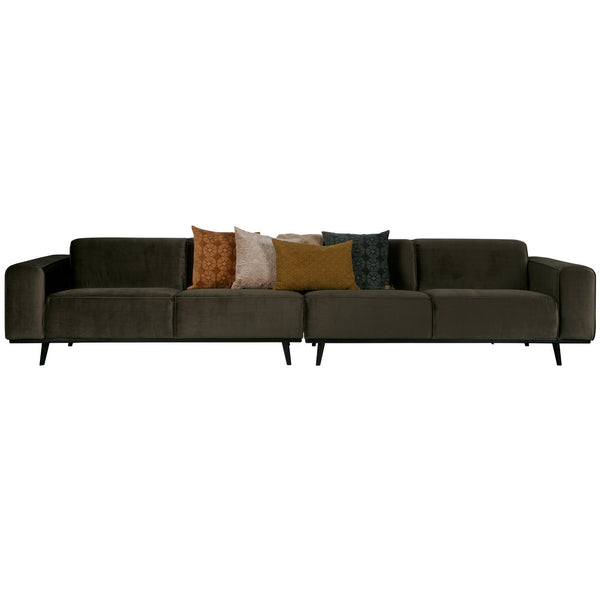 STATEMENT XL 4-ZITS BANK 372 CM VELVET WARMGROEN