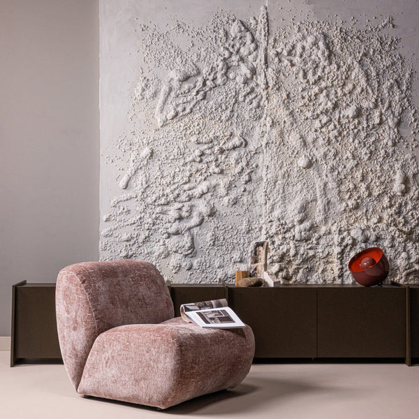 NOMU FAUTEUIL CRAQUELE VELVET LICHTROZE [fsc]