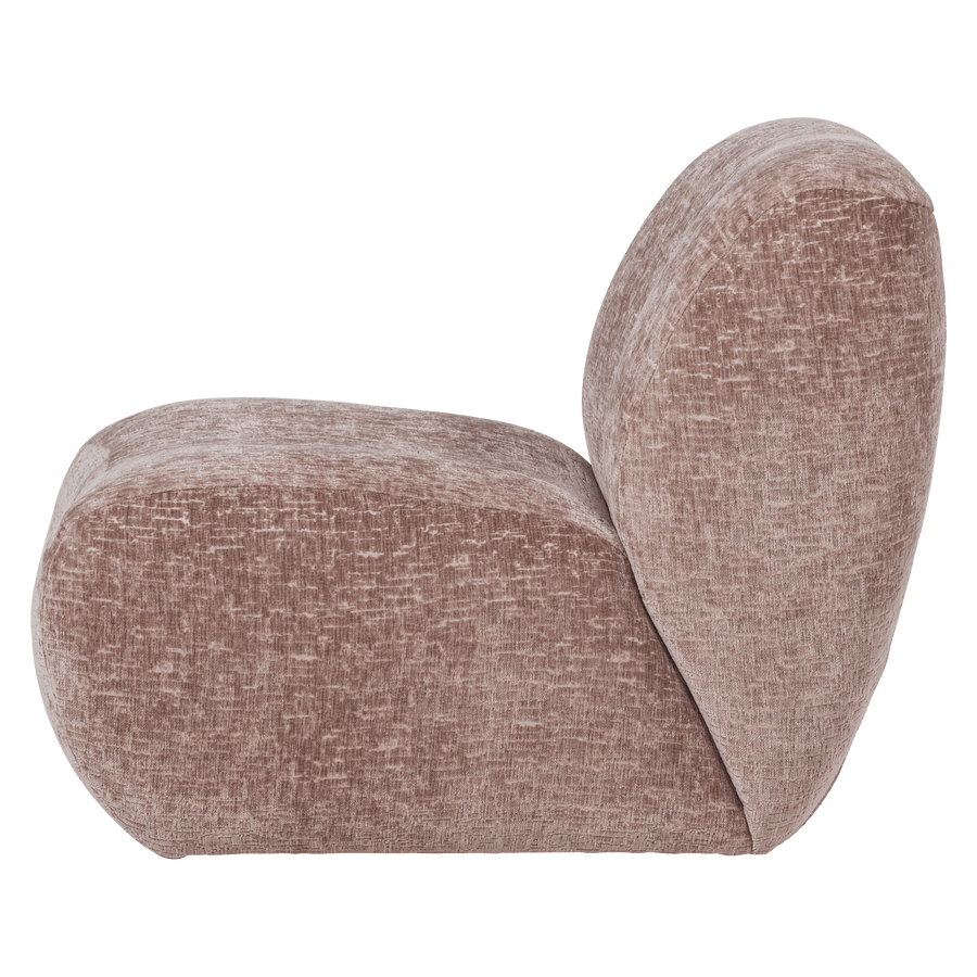 NOMU FAUTEUIL CRAQUELE VELVET LICHTROZE [fsc]
