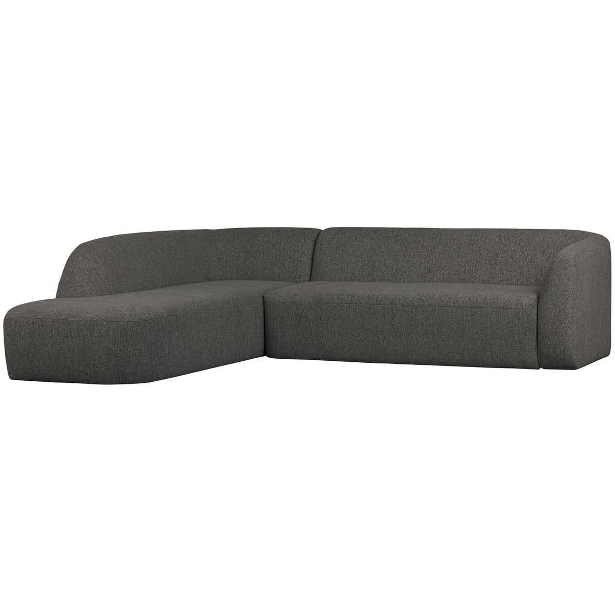SLOPING HOEKBANK MELANGE LINKS GRIJS/ZWART