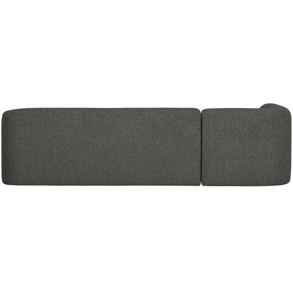 SLOPING HOEKBANK MELANGE LINKS GRIJS/ZWART