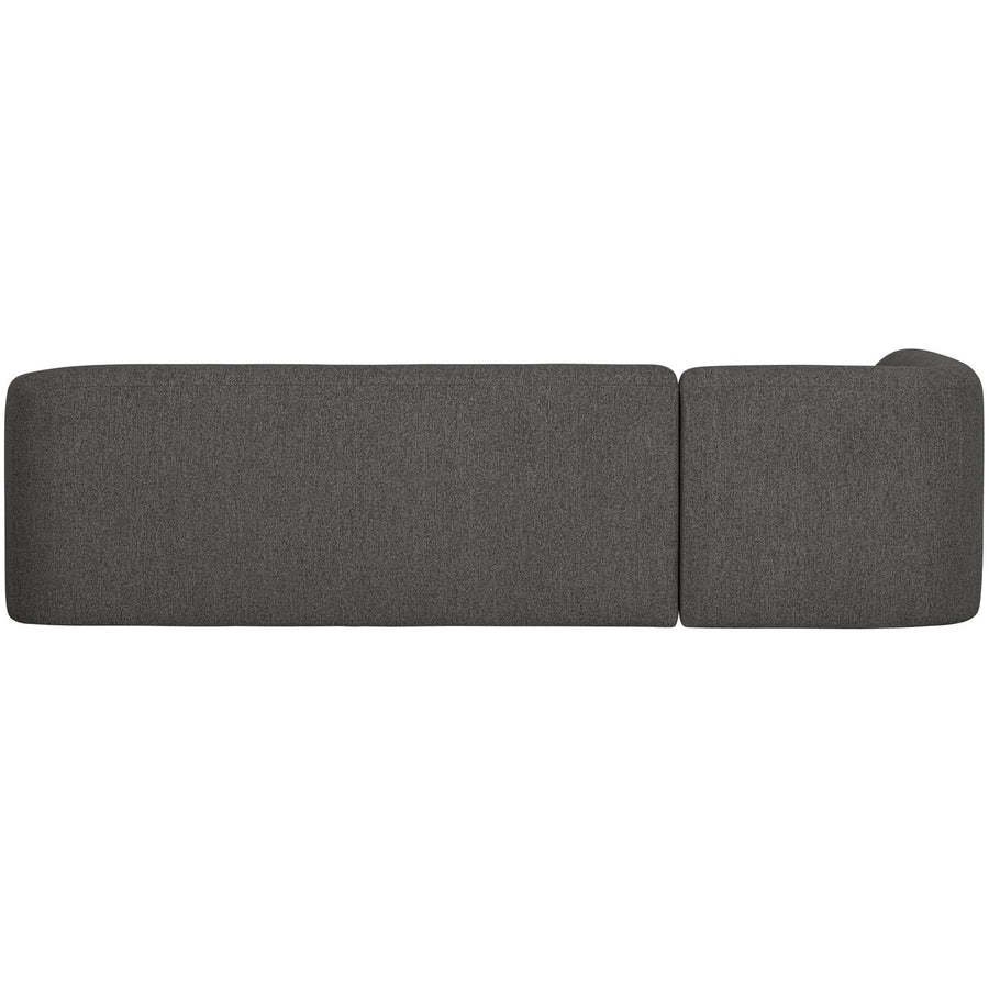 SLOPING HOEKBANK MELANGE LINKS GRIJS/ZWART