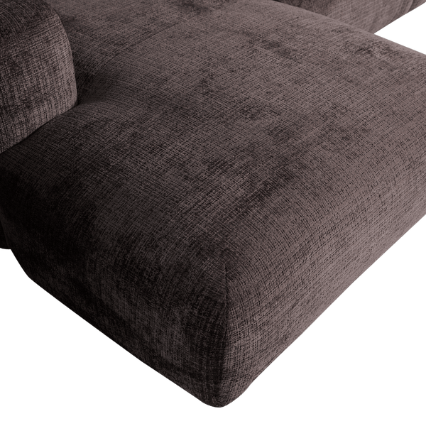 CLOUD CHAISE LONGUE BANK LINKS CHENILLE WARM BRUIN