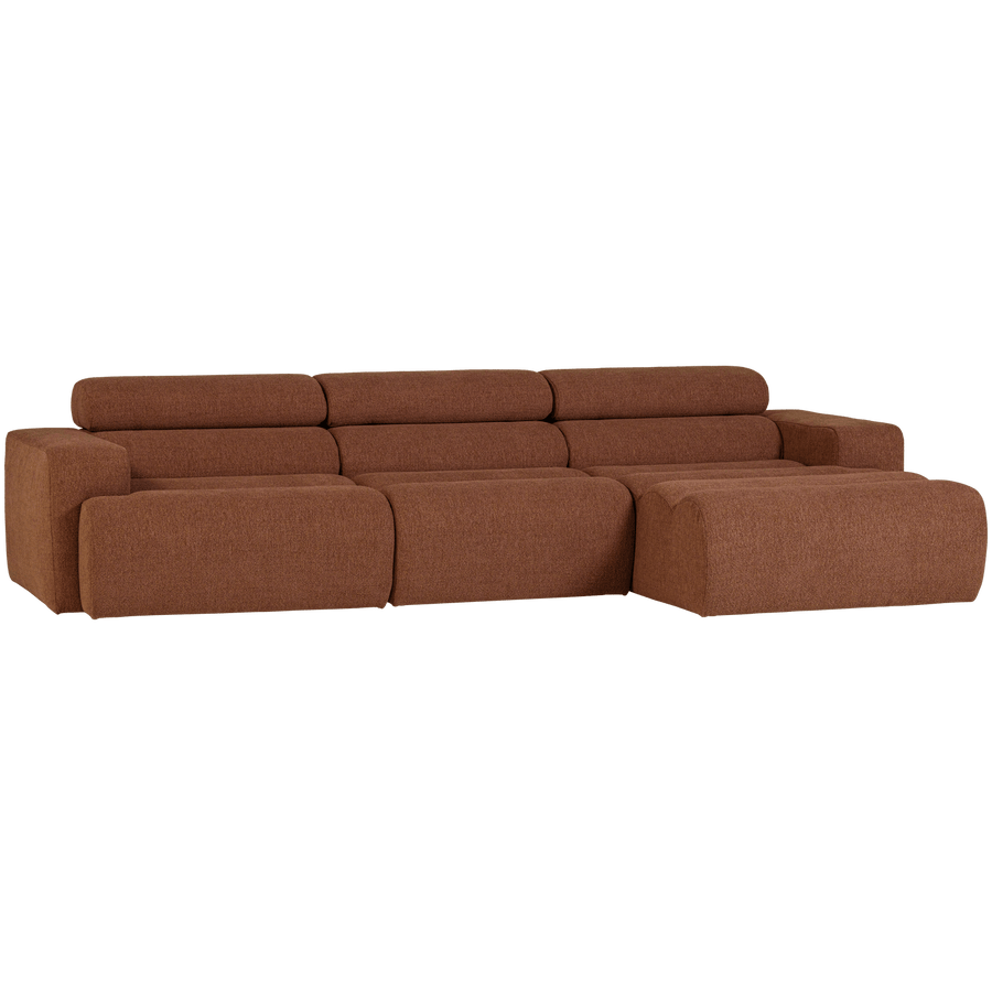 NOVI CHAISE LONGUE BANK RECHTS BOUCLE TERRA