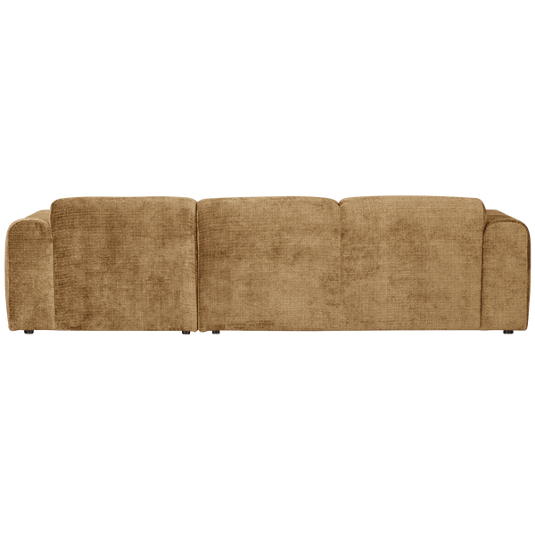 CLOUD CHAISE LONGUE BANK RECHTS CHENILLE HONINGGEEL