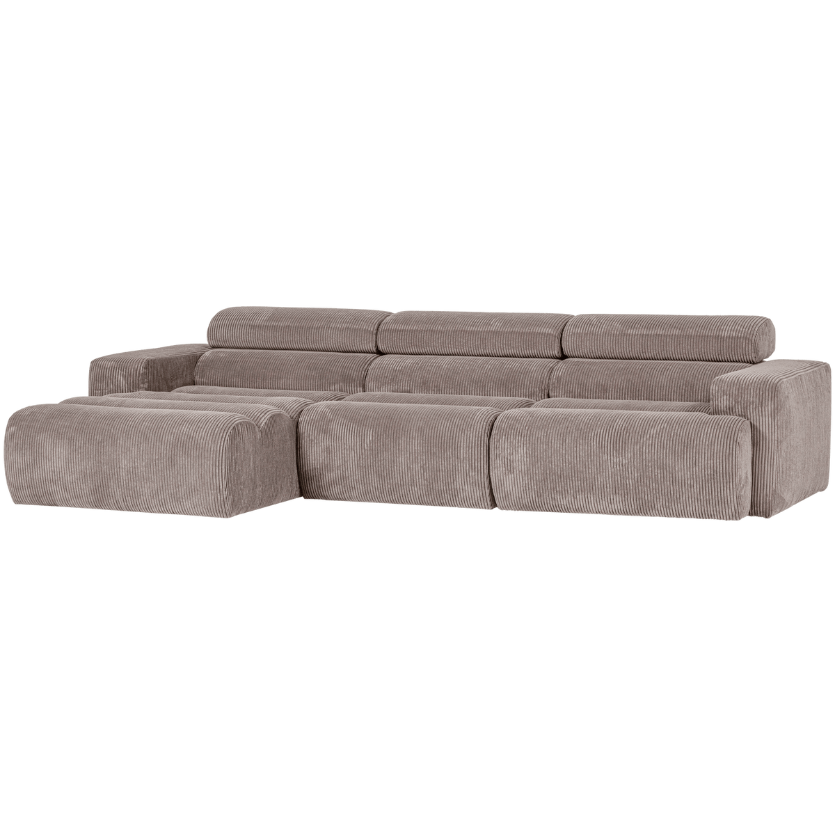 NOVI CHAISE LONGUE BANK LINKS RIBSTOF ZAND