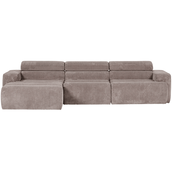 NOVI CHAISE LONGUE BANK LINKS RIBSTOF ZAND