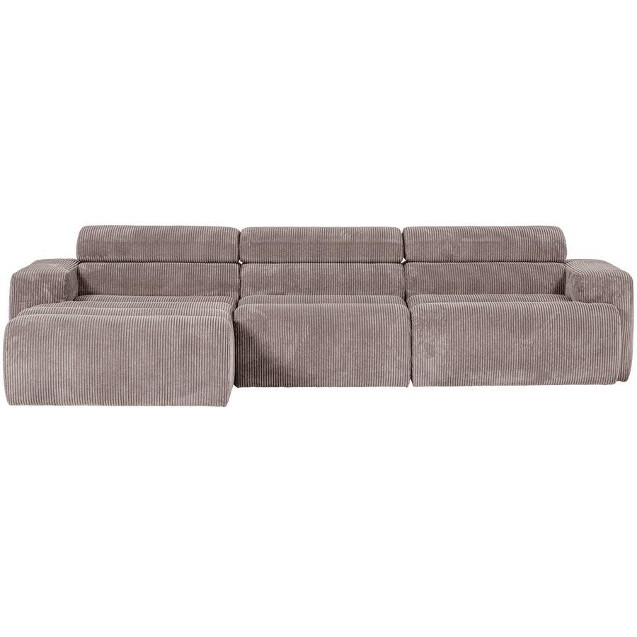 NOVI CHAISE LONGUE BANK LINKS RIBSTOF ZAND