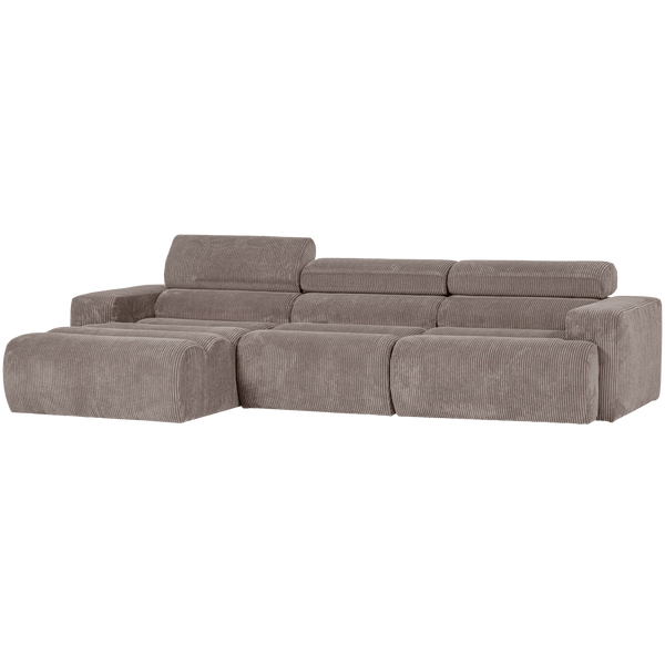 NOVI CHAISE LONGUE BANK LINKS RIBSTOF ZAND