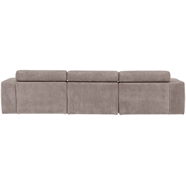 NOVI CHAISE LONGUE BANK LINKS RIBSTOF ZAND