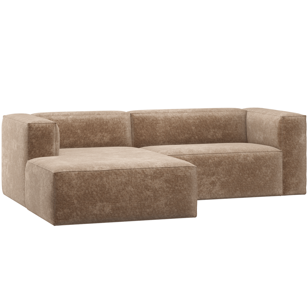 BEAN CHAISE LONGUE BANK LINKS CHENILLE VELVET TAUPE