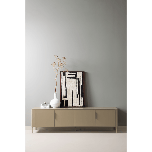 ANKA WANDDECO KATOEN ZWART/WIT