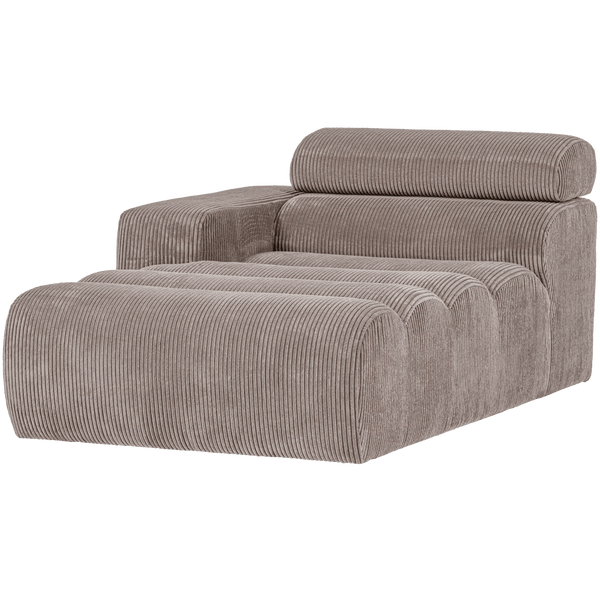NOVI CHAISE LONGUE ELEMENT ARM LINKS RIBSTOF ZAND
