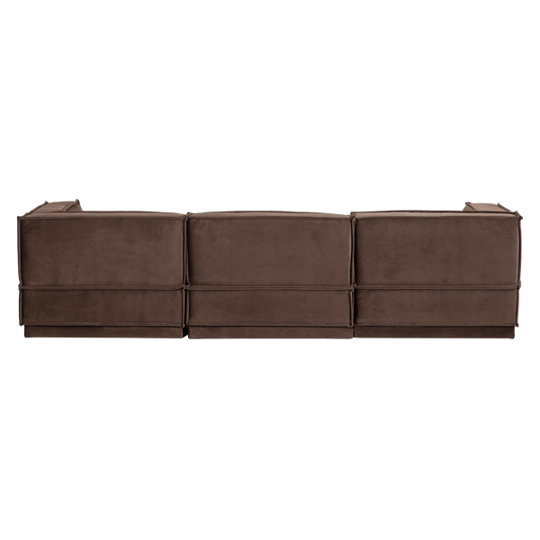 MANU CHAISE LONGUE BANK LINKS VELVET BRUIN [fsc]