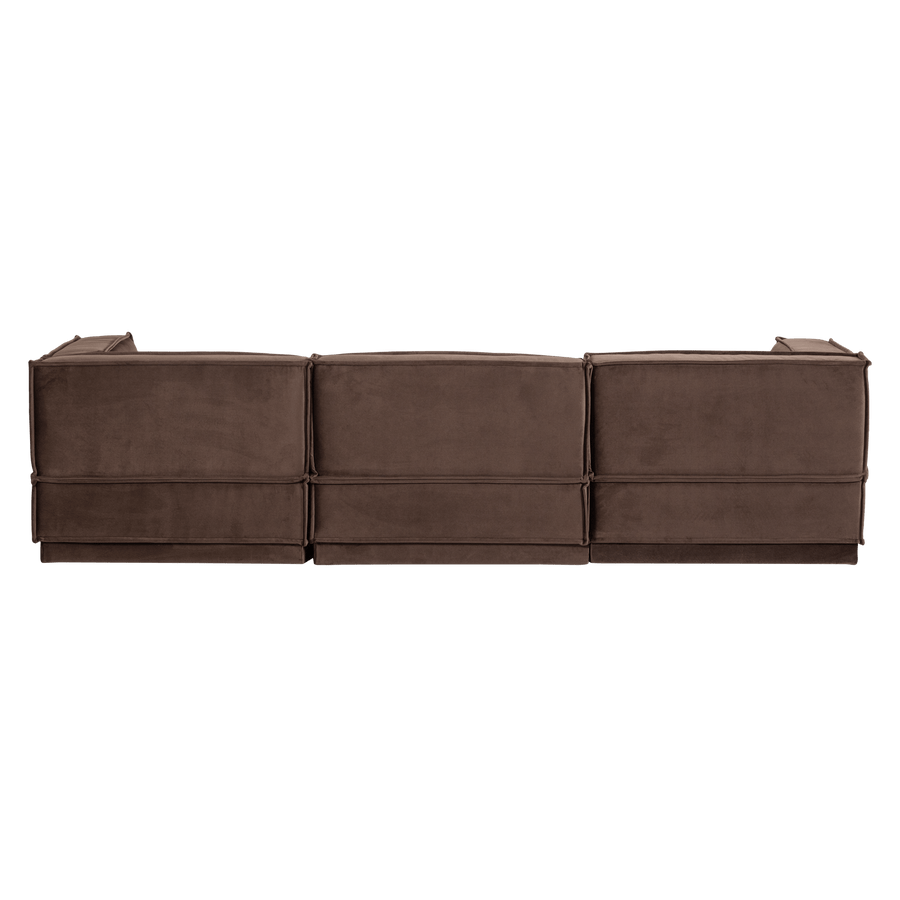 MANU CHAISE LONGUE BANK LINKS VELVET BRUIN [fsc]