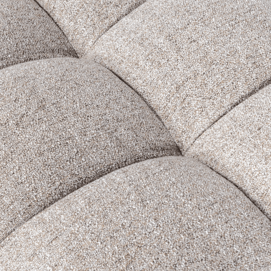 ALLURE HOCKER GEWEVEN STOF NATUREL MELANGE