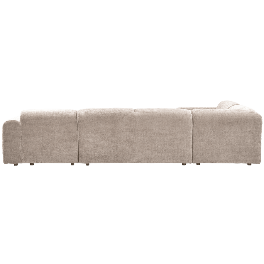 CLOUD HOEKBANK LINKS GEWEVEN CHENILLE NATUREL