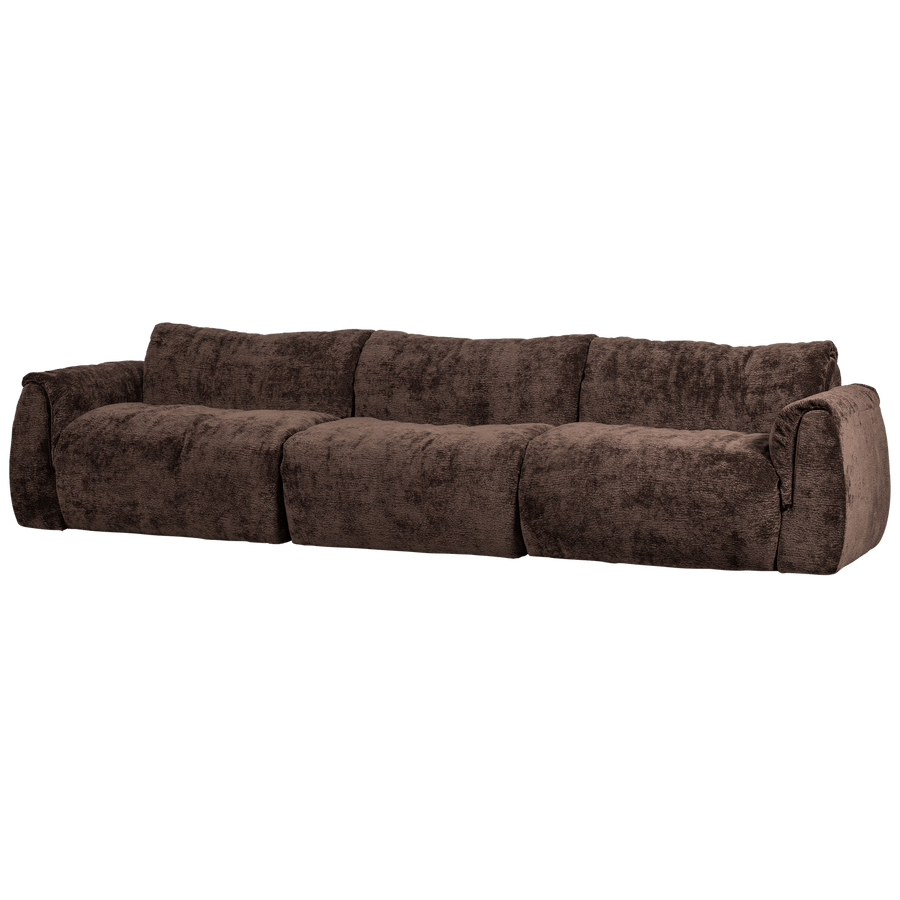 BAGGY 3-ZITS BANK 3D CHENILLE DONKERBRUIN