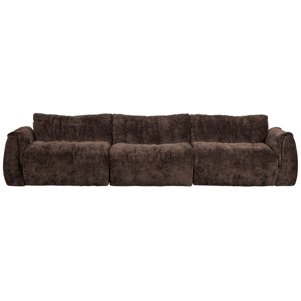 BAGGY 3-ZITS BANK 3D CHENILLE DONKERBRUIN