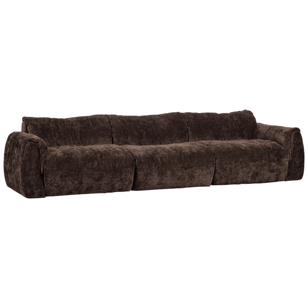 BAGGY 3-ZITS BANK 3D CHENILLE DONKERBRUIN