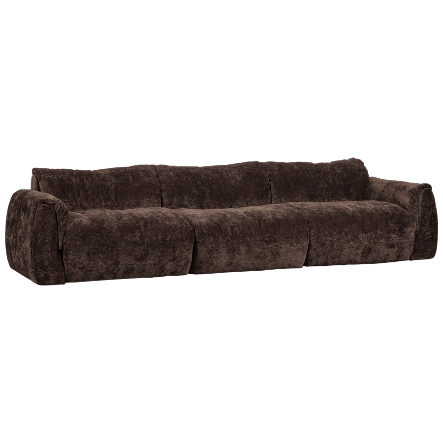 BAGGY 3-ZITS BANK 3D CHENILLE DONKERBRUIN