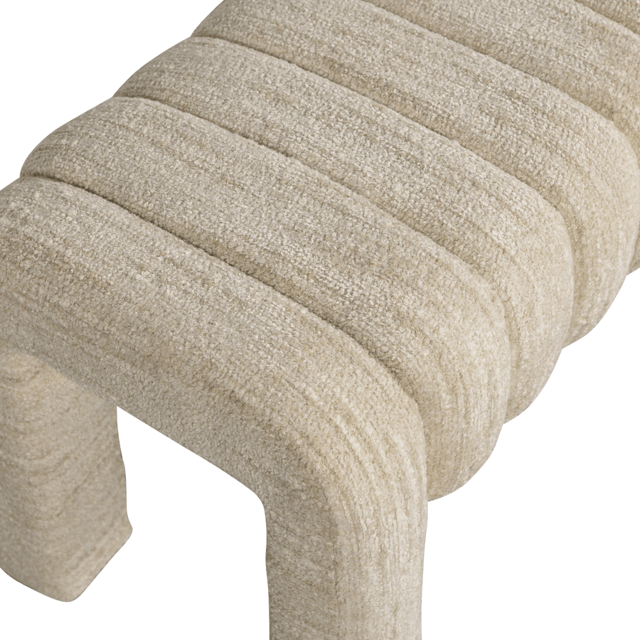 FREX GESTOFFEERD BANKJE BOUCLE NATUREL [fsc]
