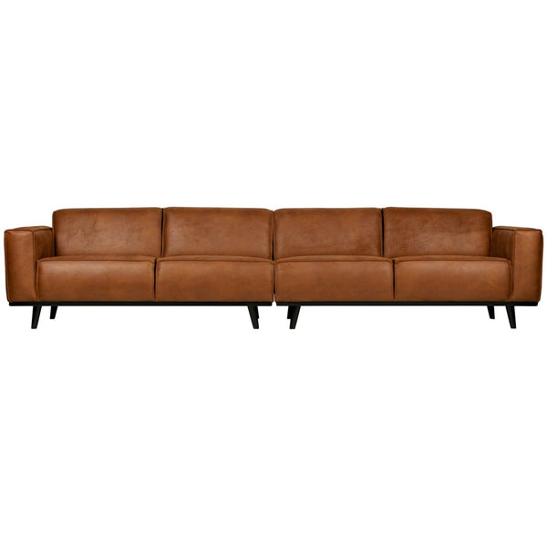 STATEMENT XL 4-ZITS BANK 372 CM ECOLEER COGNAC