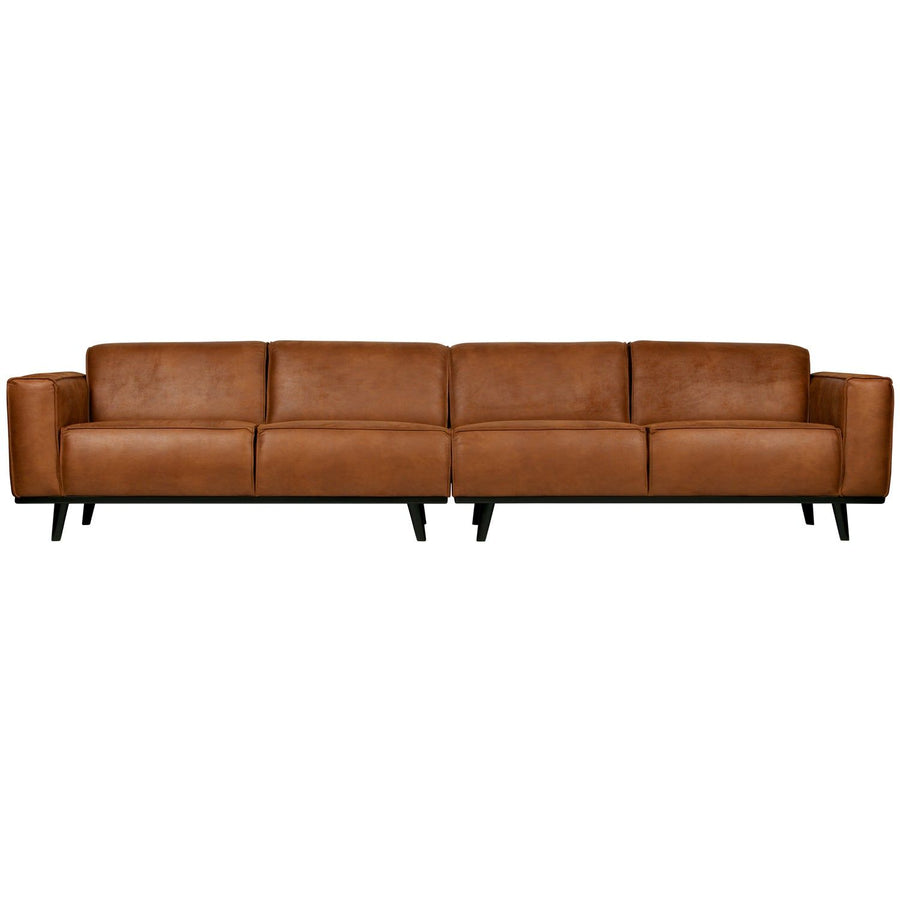 STATEMENT XL 4-ZITS BANK 372 CM ECOLEER COGNAC