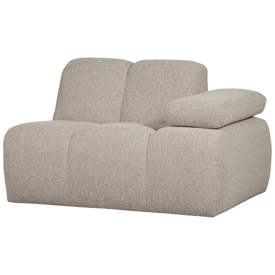 MOJO 1-ZITS ELEMENT ARM RECHTS BOUCLE BEIGE MELANGE
