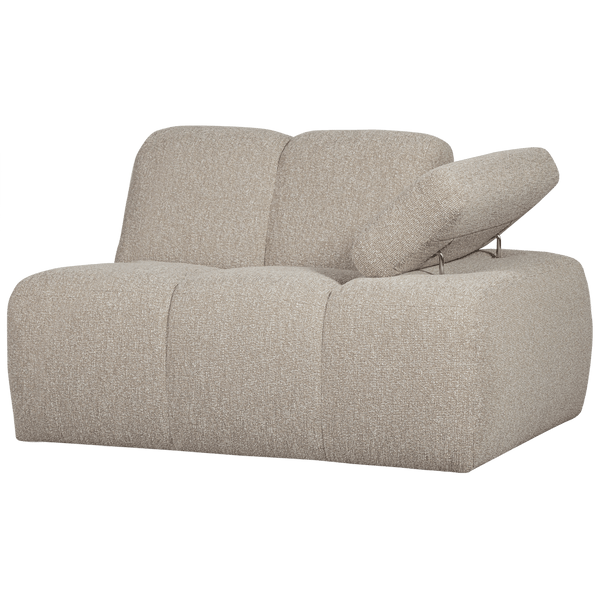 MOJO 1-ZITS ELEMENT ARM RECHTS BOUCLE BEIGE MELANGE